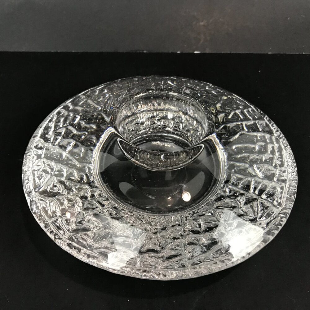 Orrefors Sweden Crystal candle holder, 5.5"
